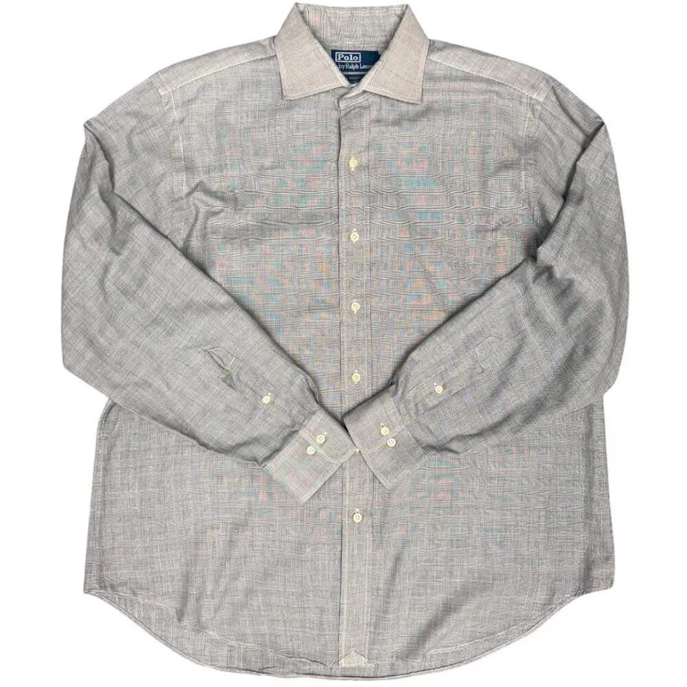 Men's POLO by RALPH‎ LAUREN Regent Classic Fit Dress Shirt- Size 34/35 16.5